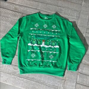 Minecraft Holiday Graphic Fleece Sweatshirt for Kids Size Large